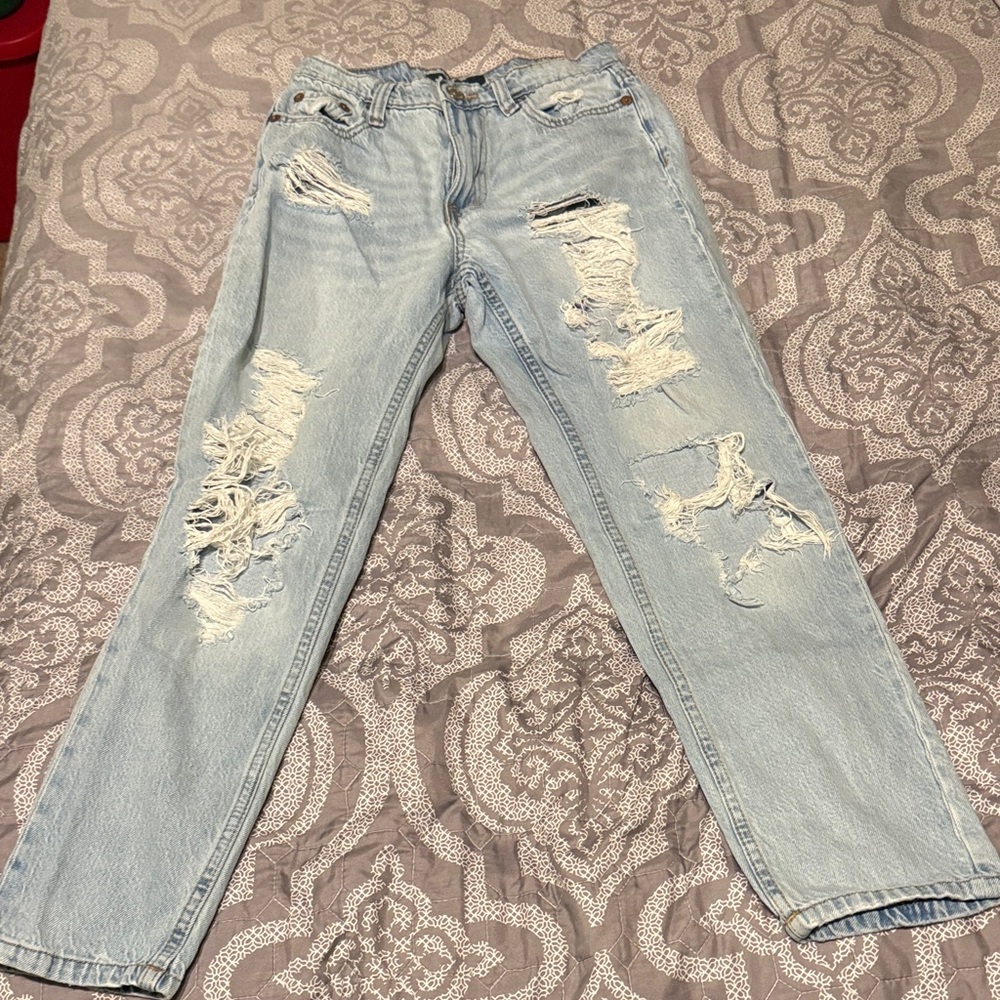 Aeropostale Light Blue Distressed Women's Jeans